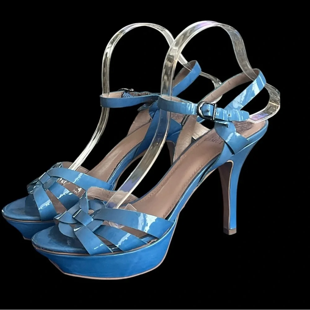 Vince Camuto Blue Platform Sandals Size 9.5